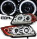 BMW E90 Sedan 3 Series 2006-2008 Clear CCFL Halo Projector Headlights