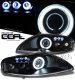 Lexus SC400 1992-1999 Black CCFL Halo Projector Headlights