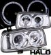 VW Jetta 1993-1998 Clear Halo Projector Headlights