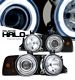 BMW 5 Series 1989-1996 Clear Halo Projector Headlights and Smoked Amber Corner Lights