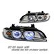 BMW E39 5 Series 1997-2003 Smoked Dual Halo Projector Headlights