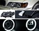 BMW X5 2001-2003 Black Dual CCFL Halo Projector Headlights