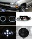 Chevy Silverado 1999-2002 Clear LED Halo Projector Headlights