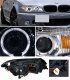 BMW 3 Series Sedan 2002-2005 Clear Halo Projector Headlights