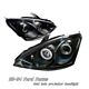 Ford Focus 2000-2004 Black Dual Halo Projector Headlights
