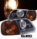Ford F150 1997-2003 Black Projector Headlights and Smoked Corner Lights Set