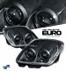 Chevy Corvette 1997-2004 Depo Black Le Mans Style Projector Headlights