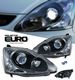 Honda Civic Si Hatchback 2002-2005 Depo Black Projector Headlights
