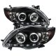 Toyota Corolla 2009-2010 Black Halo Projector Headlights with LED Daytime Running Lights