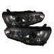 Mitsubishi Lancer 2008-2017 Smoked Halo HID Projector Headlights with LED