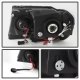 Jeep Grand Cherokee 1999-2004 Black Dual Halo Projector Headlights with LED