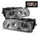 BMW 7 Series 1995-1998 Clear Dual Halo Projector Headlights