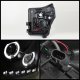 Ford F550 Super Duty 2011-2014 Black Halo Projector Headlights with LED DRL