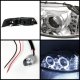 Ford Mustang 1999-2004 Clear Halo Projector Headlights with LED
