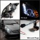 Infiniti G35 Coupe 2003-2006 Clear Halo Projector Headlights with LED Daytime Running Lights