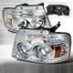 Ford F150 2004-2008 Clear Dual Halo Projector Headlights with LED