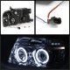 Ford F150 2004-2008 Clear Dual CCFL Halo Projector Headlights with LED