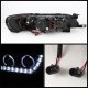 Toyota Corolla 1993-1997 Black Halo Projector Headlights with LED