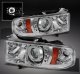 Dodge Ram 2500 Sport 1999-2002 Clear CCFL Halo Projector Headlights with LED
