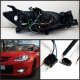 Mazda 3 Sedan 2004-2009 Black Projector Headlights with LED Daytime Running Lights