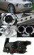 Dodge Charger 2006-2010 Clear Halo Projector Headlights with LED