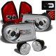 Chrysler 300C 2005-2007 Chrome Headlights DRL and Red LED Tail Lights and Fog Lights