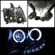 Chevy Suburban 2007-2014 Black CCFL Halo Projector Headlights with LED