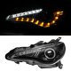 2013-2016 Scion FRS Black Projector Headlights LED DRL