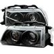 Honda CRX 1988-1989 JDM Black Halo Projector Headlights