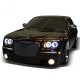 Chrysler 300C 2005-2007 Black CCFL Halo Headlights and Red LED Tail Lights