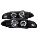 Mitsubishi Eclipse 1997-1999 Black CCFL Halo Projector Headlights