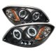 Chevy Cobalt 2005-2010 Black CCFL Halo Projector Headlights with LED
