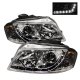 Audi A3 2006-2008 Clear Projector Headlights with LED Daytime Running Lights