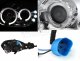 Dodge Neon 2000-2002 Clear Dual Halo Projector Headlights with Integrated LED