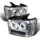GMC Sierra 2007-2013 Clear CCFL Halo Projector Headlights with LED