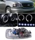 Ford F150 1997-2003 Black Halo Projector Headlights with LED