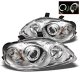 Honda Civic 1999-2000 Clear Dual Halo Projector Headlights