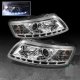 Audi A6 2005-2008 Clear Projector Headlights with LED Daytime Running Lights