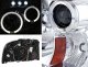 Ford Expedition 2003-2006 Clear Dual Halo Projector Headlights with Integrated LED
