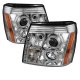 Cadillac Escalade 2002 Clear Halo Projector Headlights with LED