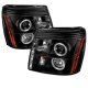 Cadillac Escalade 2002 Black Halo Projector Headlights with LED