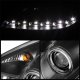 Mercedes Benz SLK 2005-2011 Black Projector Headlights with LED