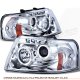 Ford Expedition 2003-2006 Clear Dual Halo Projector Headlights with Integrated LED