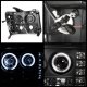 GMC Sierra 2007-2013 Black CCFL Halo Projector Headlights with LED