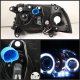 Dodge Dakota 1997-2004 Smoked Dual Halo Projector Headlights