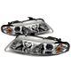 Dodge Avenger 1997-2000 Clear Dual Halo Projector Headlights with Integrated LED
