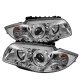 BMW 128i 2008-2013 E82 E88 Clear Dual Halo Projector Headlights