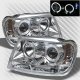 Jeep Grand Cherokee 1999-2004 Clear Dual Halo Projector Headlights with LED