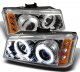 Chevy Silverado 2500HD 2003-2006 Clear CCFL Halo Projector Headlights with LED