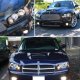 Dodge Charger 2006-2010 Black Halo Projector Headlights with LED